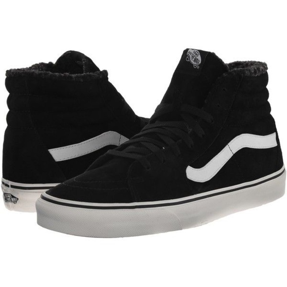 fleece lined high top vans